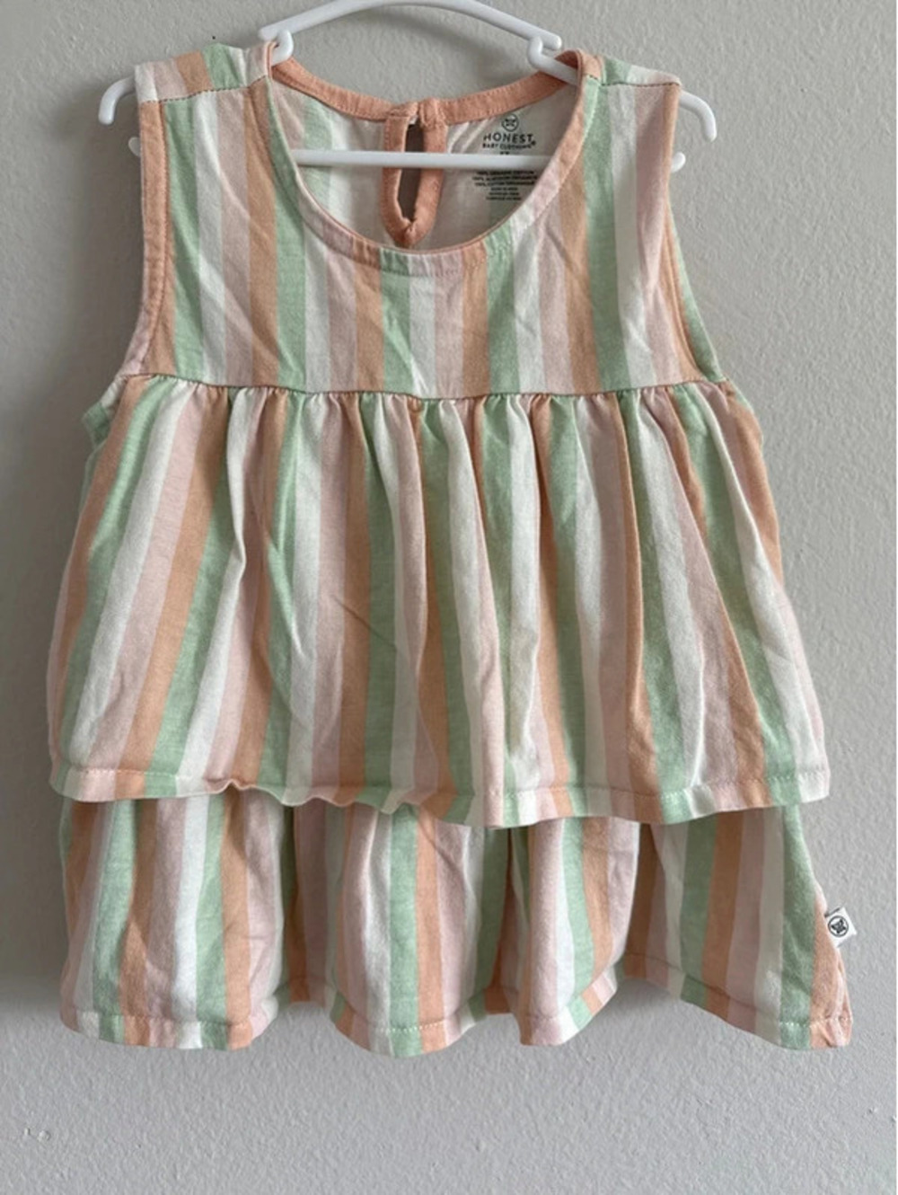 Honest striped girls tank top